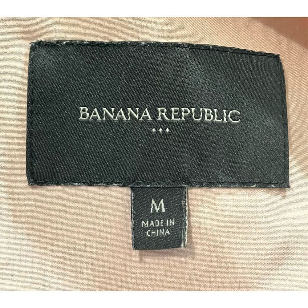 Banana Republic Women's Pink Bomber Jacket M Mid-Length Lightweight Adjustable - Picture 9 of 10